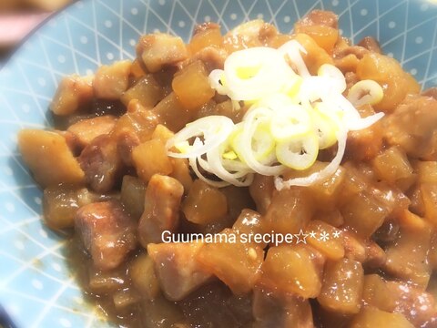 フライパンで簡単♡大根と豚バラブロックの炒め煮